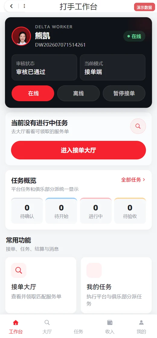 履约人员移动工作台